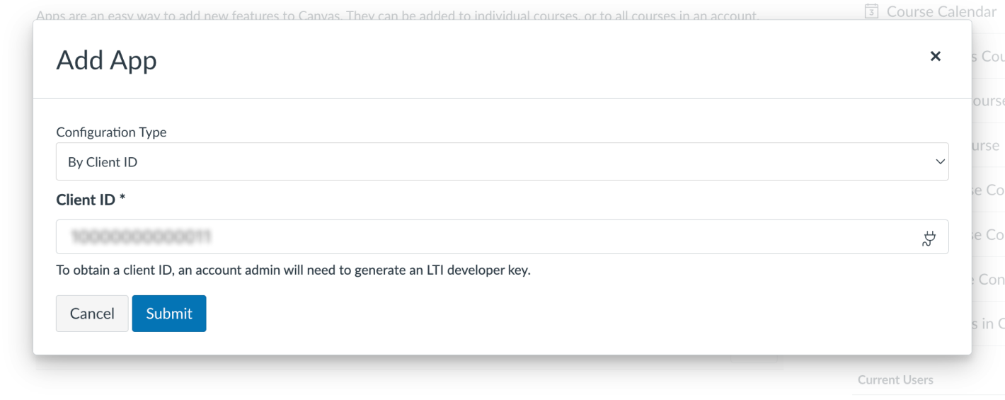 Add Application via Client ID