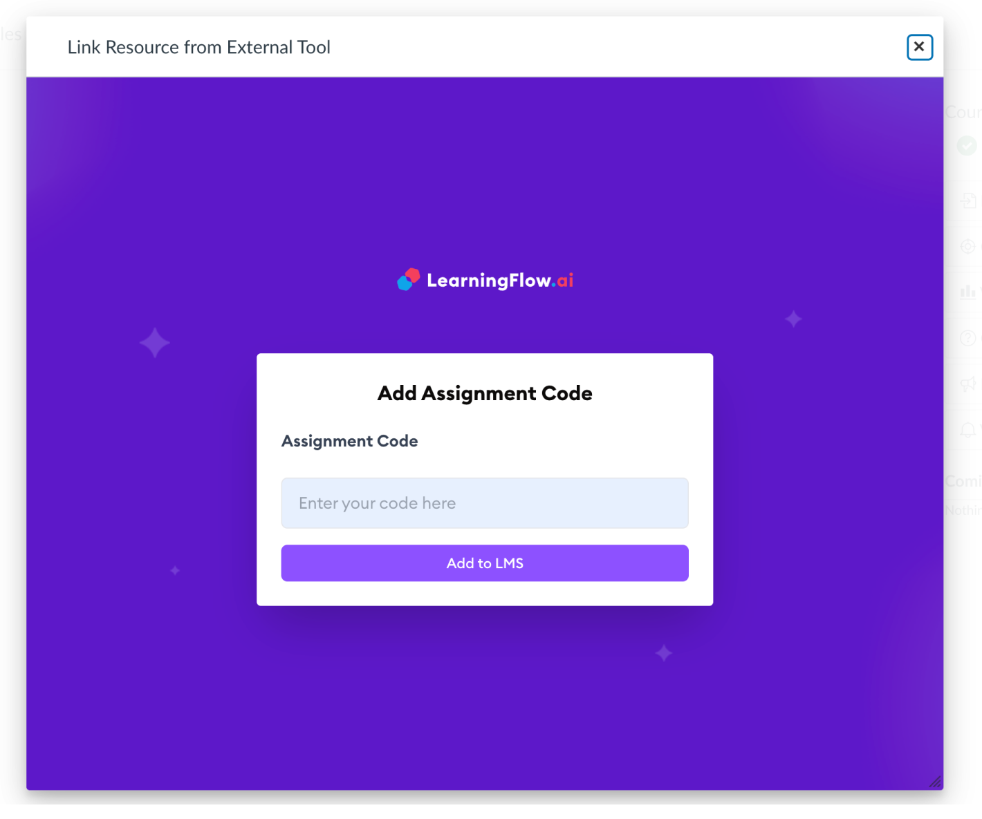Link Resource from External Tool