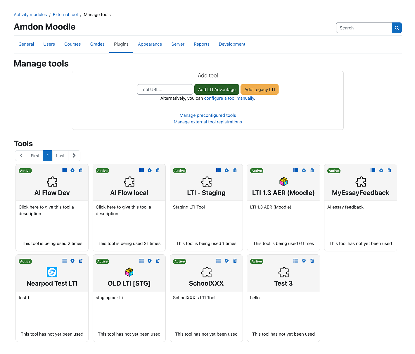 Configure a tool manually