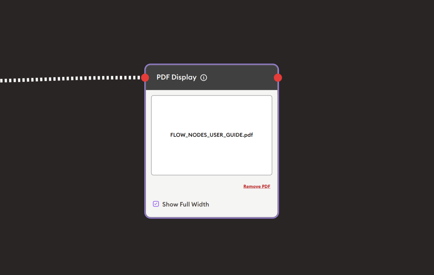 PDF Display node